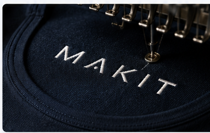Détail d'une broderie MAKIT