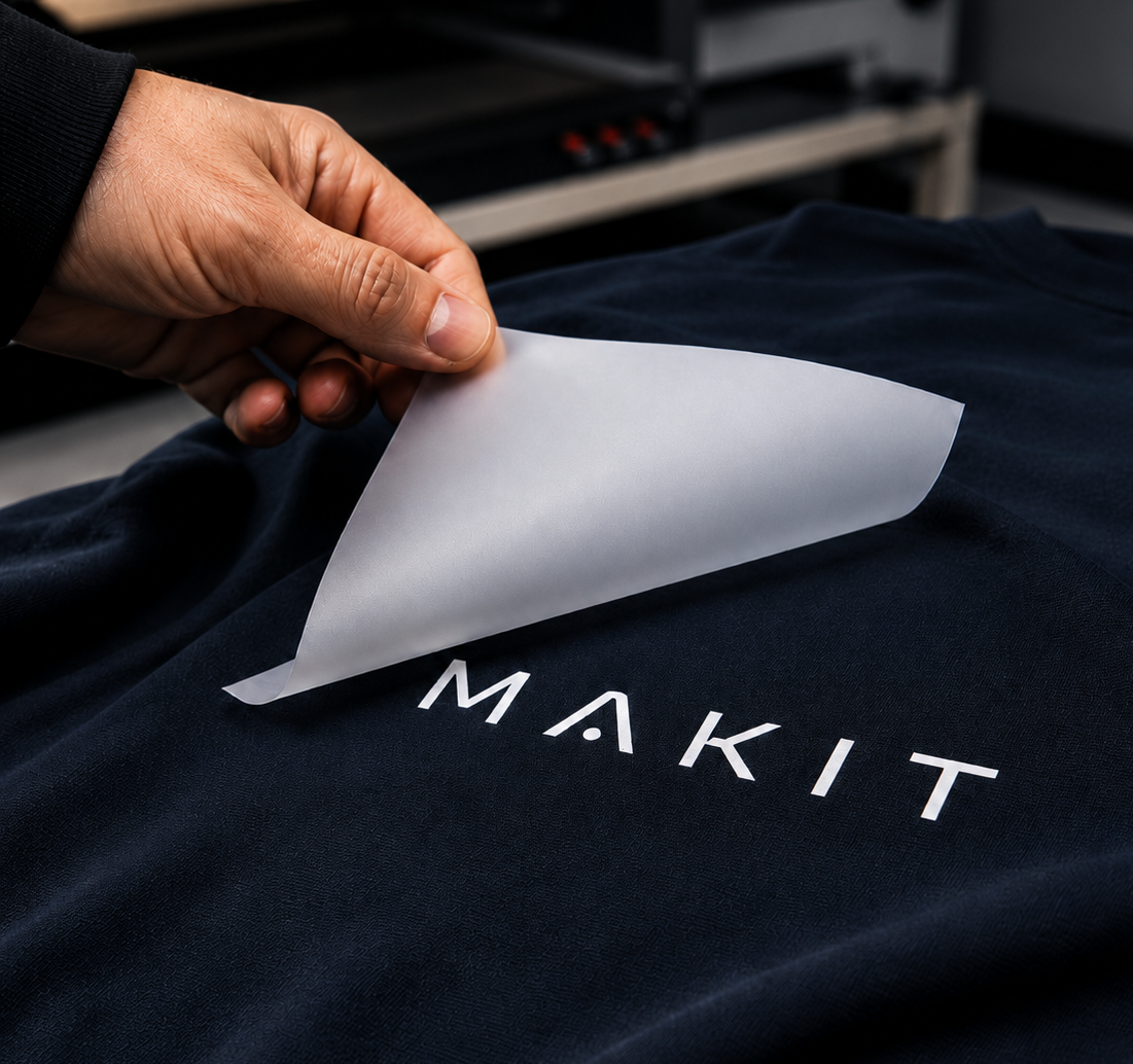 Application d'un transfert DTF sur un textile MAKIT